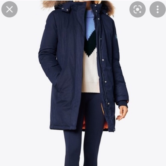 Tory Burch Sport Down Jacket Coat Parka - Picture 1 of 15